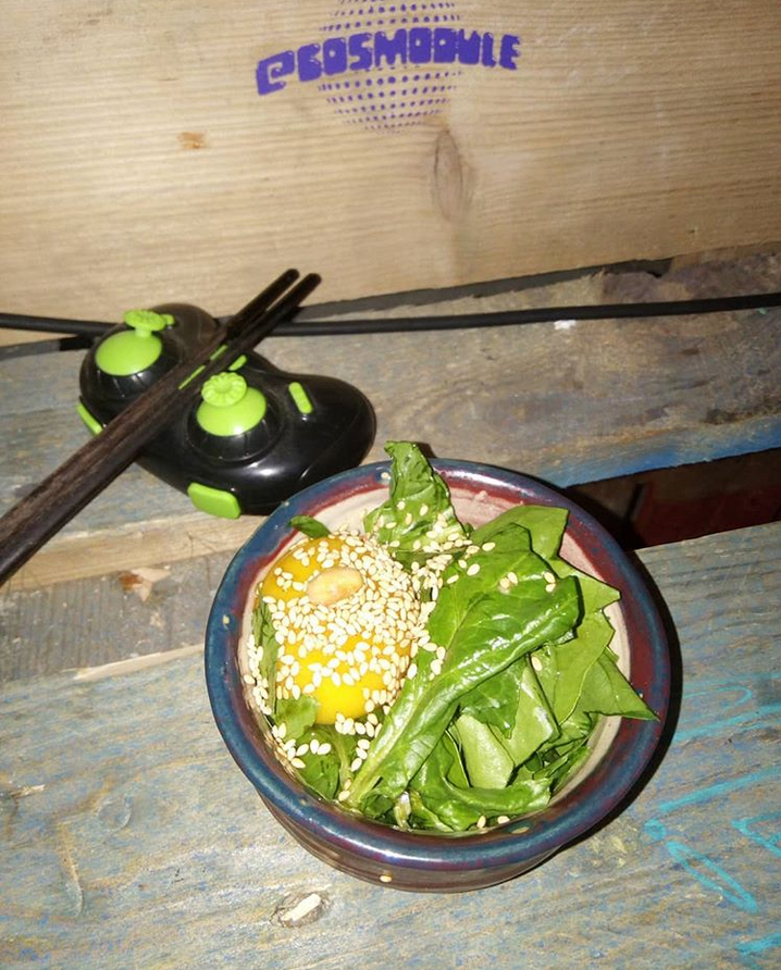 natto salade épinards