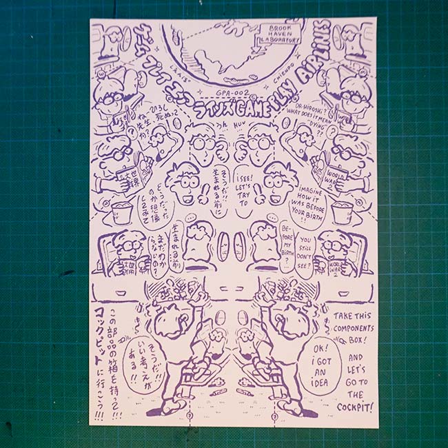 Gameplay airlines paperplane comic A4