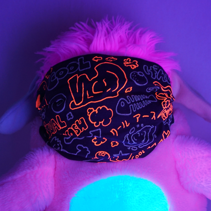 popples facemask neon